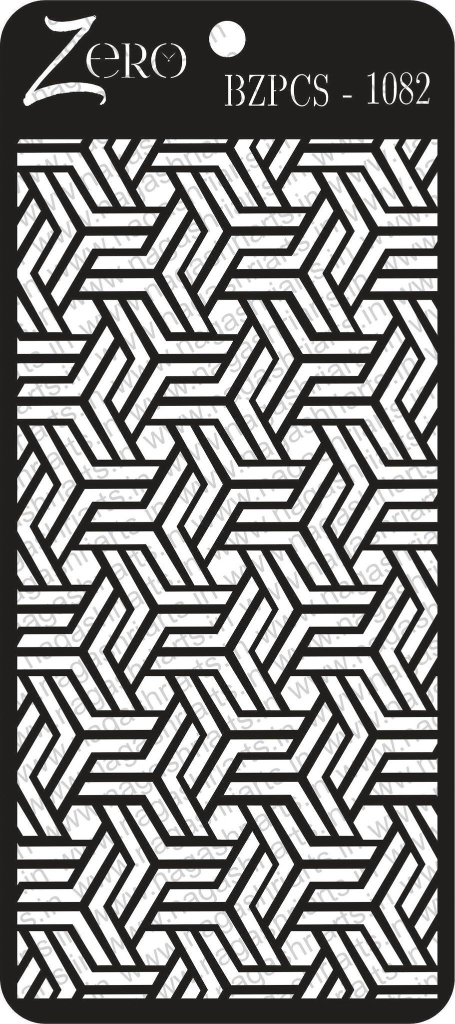 Brand Zero Pratibimb Craft Stencil - Code: BZPCS-1082 - Select Your Preferred Size