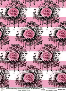 Brand Zero Premium Quality Decoupage Paper Pack of Two - Design Code: BZPQDP10122