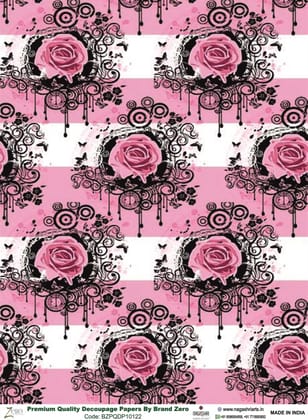 Brand Zero Premium Quality Decoupage Paper Pack of Two - Design Code: BZPQDP10122