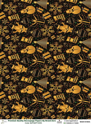 Brand Zero Premium Quality Decoupage Paper Pack of Two - Design Code: BZPQDP10055