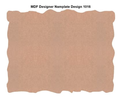Brand Zero MDF Designer Name Plate Base - Design 1016 - Select Your Preference Of Size & Thickness