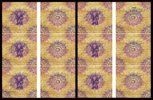 Brand Zero Luxury Speciality Decoupage Paper - Ethnic Elephant 2  Tiles