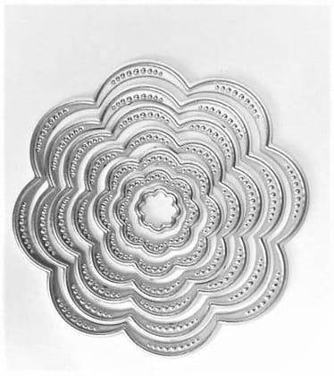 Brand Zero Die - 7pcs Flower Shape Metal Cutting Dies 7.8 x 7.8 CM