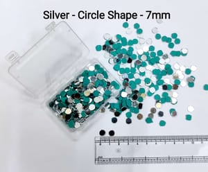Silver Mirror Cutouts for Lippan Art - Circle Shape - 7mm - Select Your Quantity