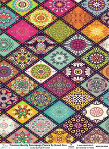 Brand Zero Premium Quality Decoupage Paper Pack of Two - Design Code: BZPQDP10101