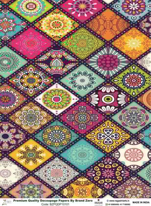 Brand Zero Premium Quality Decoupage Paper Pack of Two - Design Code: BZPQDP10101