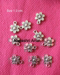 Brand Zero Metal Charms - German Silver Pendent Pack of 10 Pcs