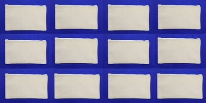 Canvas Pencil Pouch Set of 12 Pcs