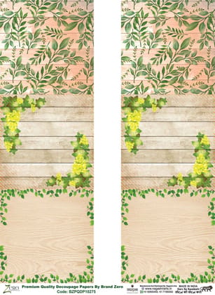 Brand Zero Premium Quality Decoupage Paper Pack of Two - Design Code: BZPQDP10275