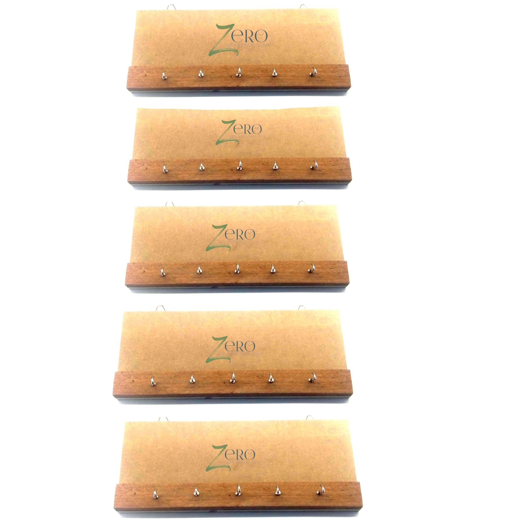 Brand Zero Rectangular Key Holder Combo of 5 Pcs - 12" * 5" * 0.75"