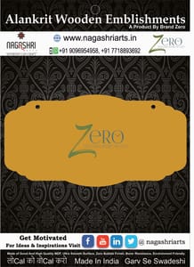 Brand Zero MDF Designer Name Plate BZDNP020