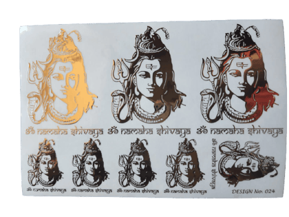 3 D Embossed Mantra Design Sticker 7 - A5 Size