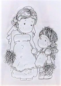 Clear Stamps Imported - Lovely Girls Design 9 - 9cm*6cm