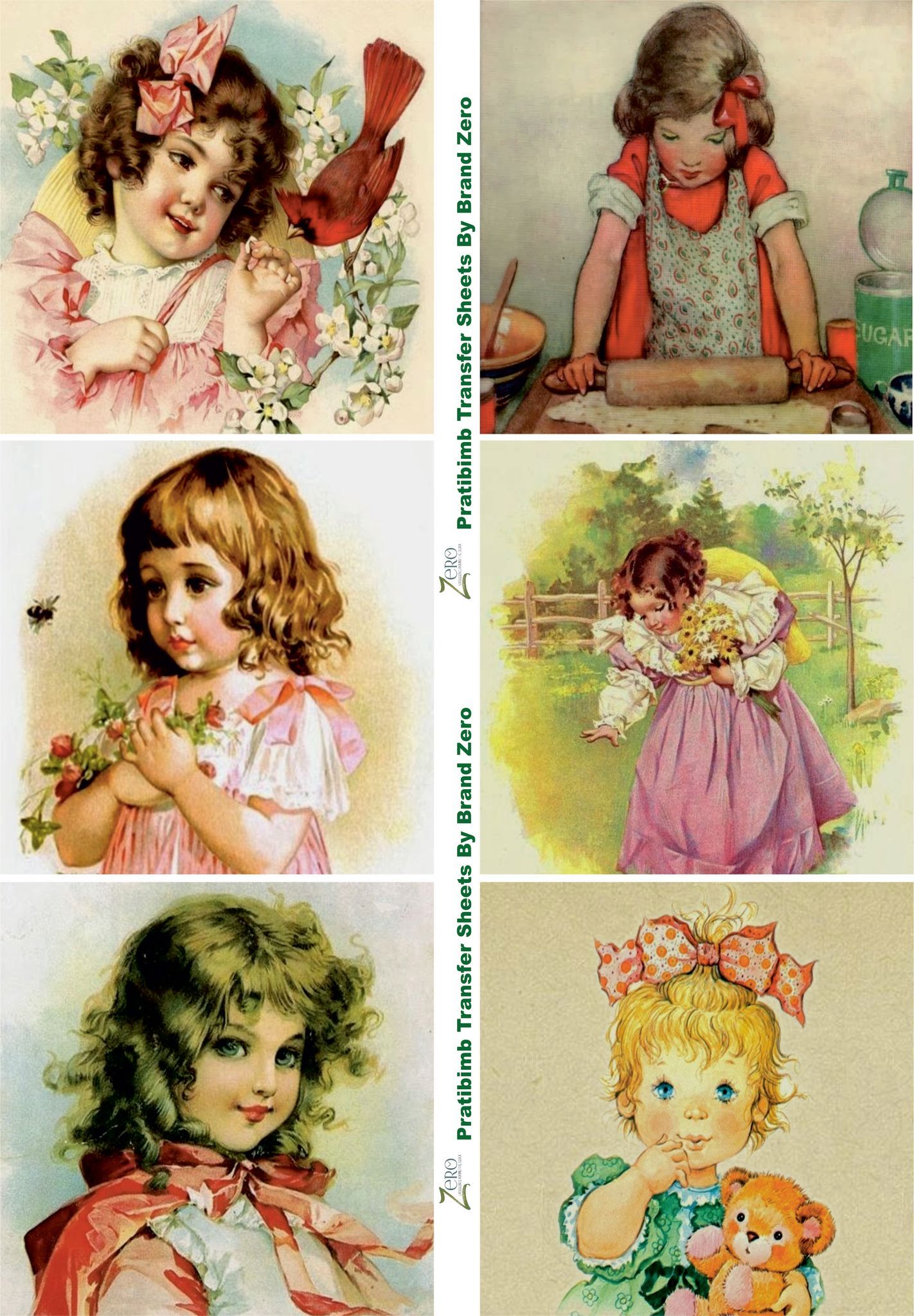 Brand Zero Pratibimb Transfer Sheets - Cuties