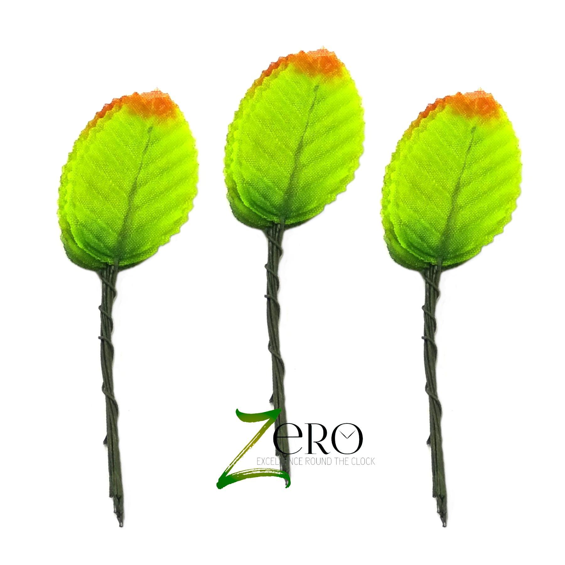 Bunch of 30 Pcs Hand Made Fabric Leaves - Multi Color