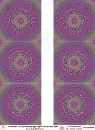 Brand Zero Premium Quality Decoupage Paper Pack of Two - Design Code: BZPQDP10161