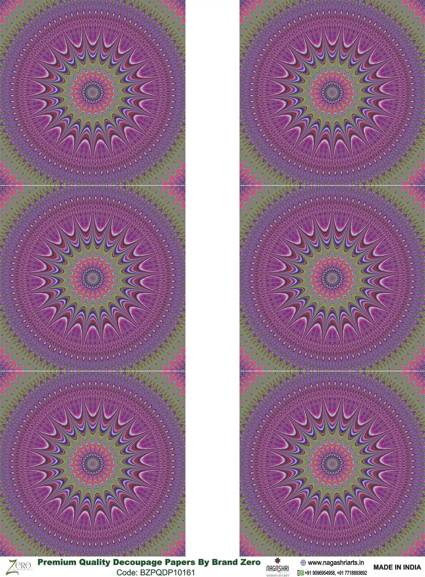 Brand Zero Premium Quality Decoupage Paper Pack of Two - Design Code: BZPQDP10161