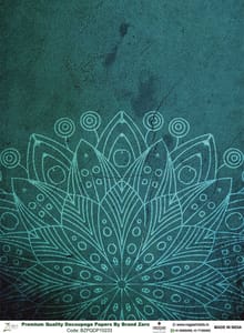 Brand Zero Premium Quality Decoupage Paper Pack of Two - Design Code: BZPQDP10233