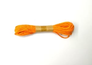 Jute Twine String 10 Meter Roll - Orange 3 Ply - 2mm Diameter