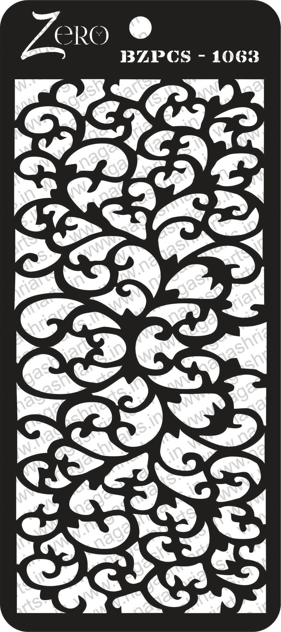Brand Zero Pratibimb Craft Stencil - Code: BZPCS-1063 - Select Your Preferred Size