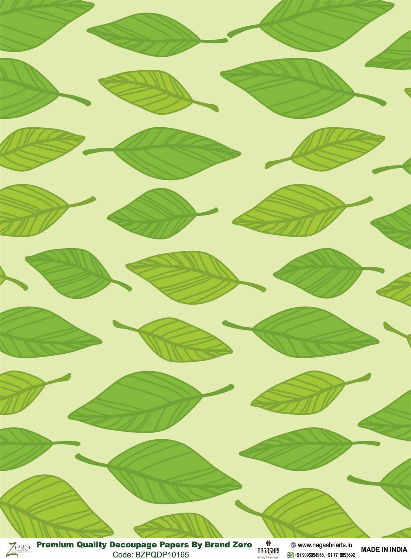 Brand Zero Premium Quality Decoupage Paper Pack of Two - Design Code: BZPQDP10165