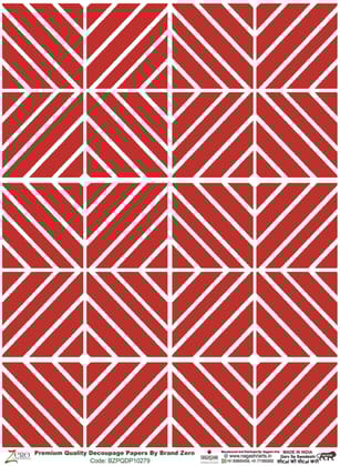 Brand Zero Premium Quality Decoupage Paper Pack of Two - Design Code: BZPQDP10279