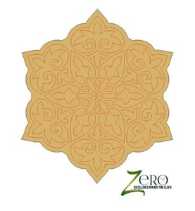 Brand Zero Pre Marked MDF Base - Mandala Design 8 - Select Your Preference Of Size & Thickness