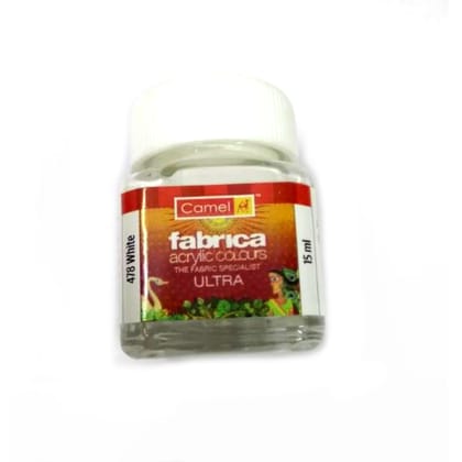 Camlin Kokuyo Fabrica Acrylic Color Ultra - White 478 - 15 ml