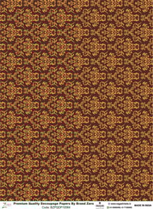 Brand Zero Premium Quality Decoupage Paper Pack of Two - Design Code: BZPQDP10064