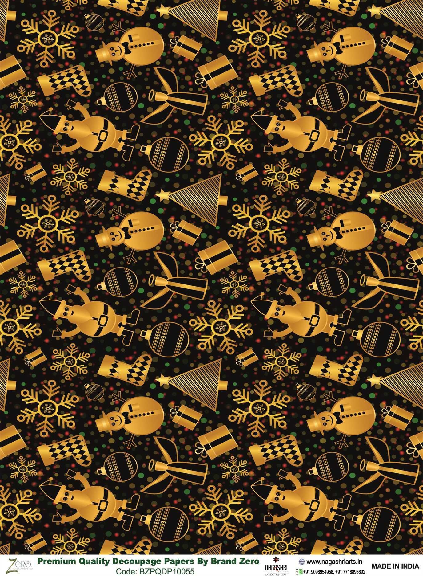 Brand Zero Premium Quality Decoupage Paper Pack of Two - Design Code: BZPQDP10055