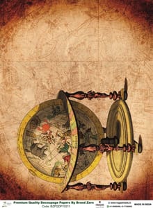 Brand Zero Premium Quality Decoupage Paper Pack of Two - Design Code: BZPQDP10211