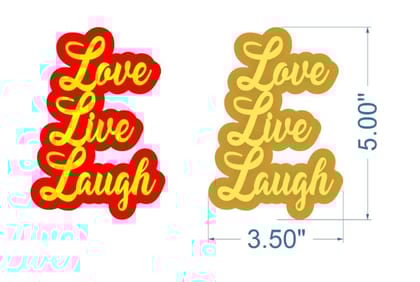 Brand Zero MDF Double Layered Quotes Fridge Magnet Design - Good Vibes