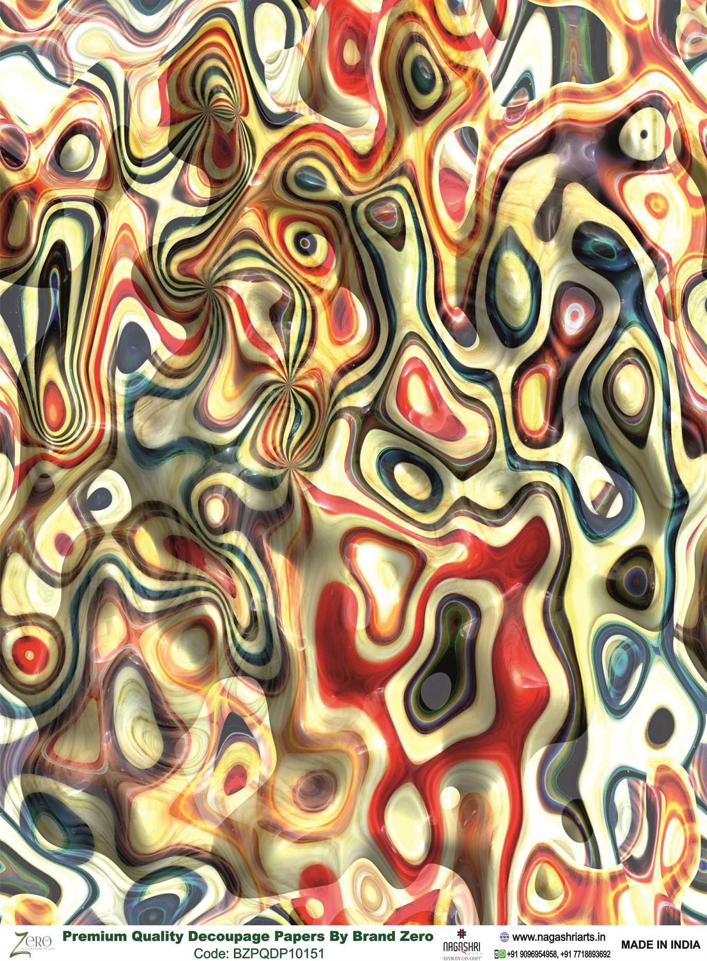 Brand Zero Premium Quality Decoupage Paper Pack of Two - Design Code: BZPQDP10151