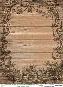 Brand Zero Premium Quality Decoupage Paper Pack of Two - Design Code: BZPQDP10249