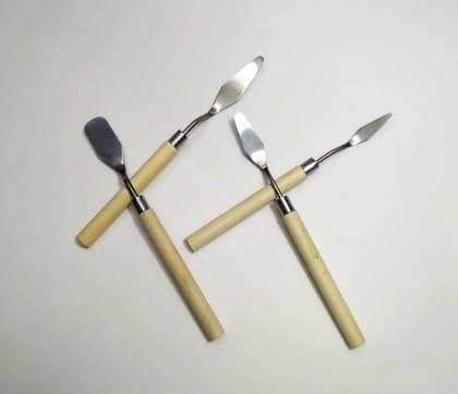 4Pcs Stainless Steel Artist Painting Palette Knife Mini