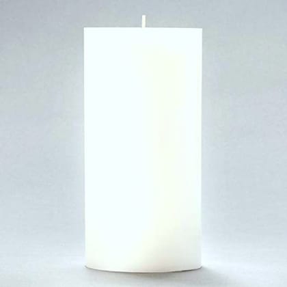 White Pillar Candles unscented 3 by 6 Inches
