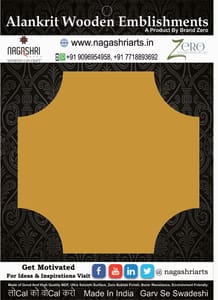 Brand Zero MDF Wonky Square Plaques - Select Your Preference Of Size & Thickness