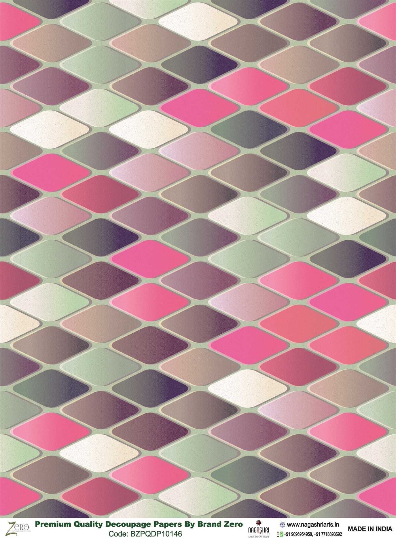 Brand Zero Premium Quality Decoupage Paper Pack of Two - Design Code: BZPQDP10146