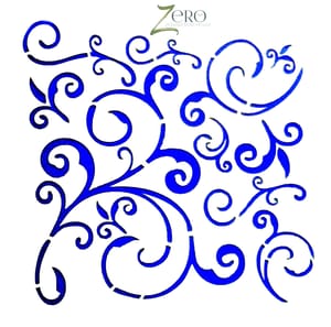 Imported Stencils- 5"*5"- Swirly Swirls Background