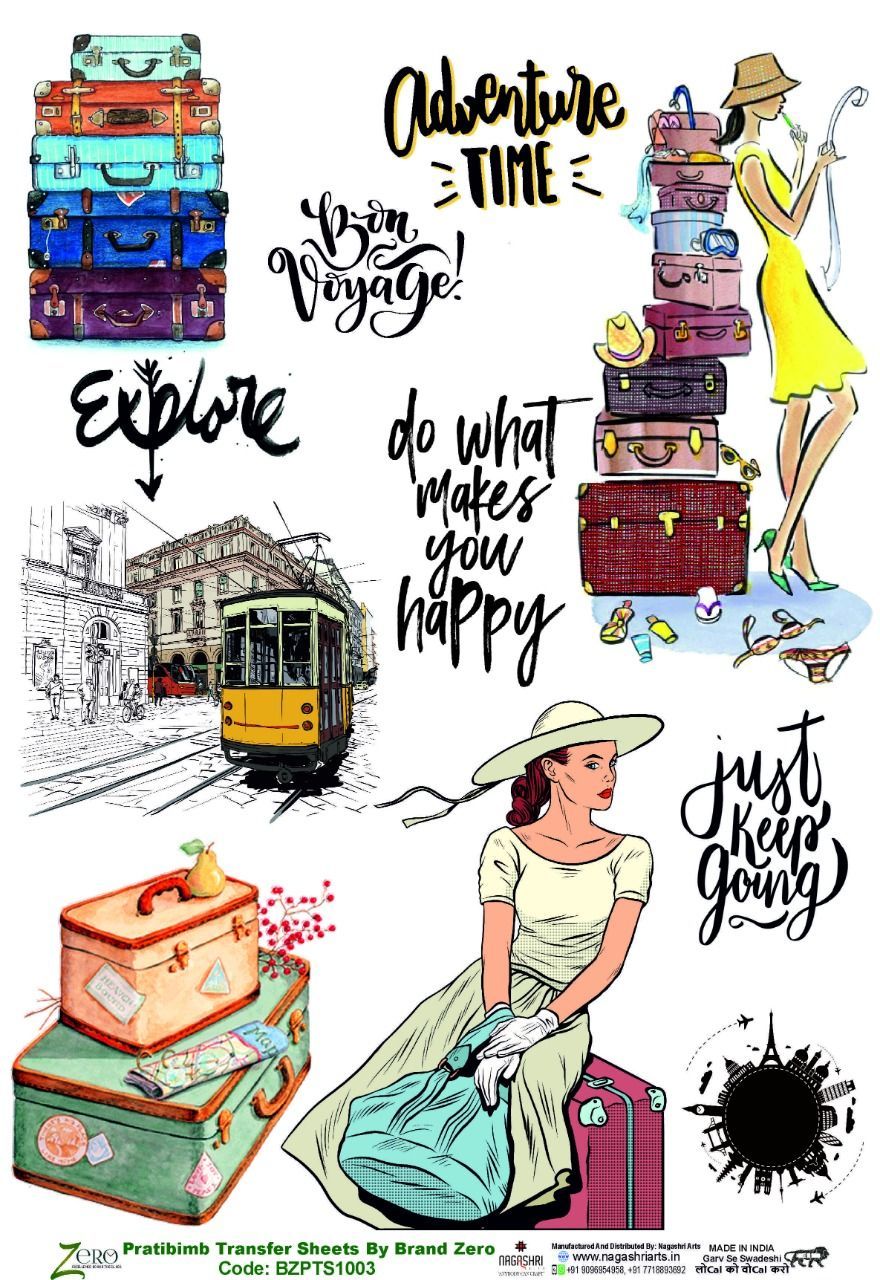 Brand Zero Pratibimb Transfer Sheets - BZPTS1003-Adventure
