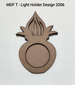 Brand Zero MDF Tea Light Holder Double Layer - Design BZMDFTEALHDDL2006