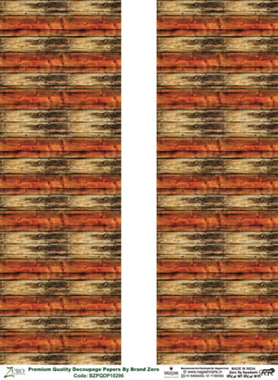 Brand Zero Premium Quality Decoupage Paper Pack of Two - Design Code: BZPQDP10296