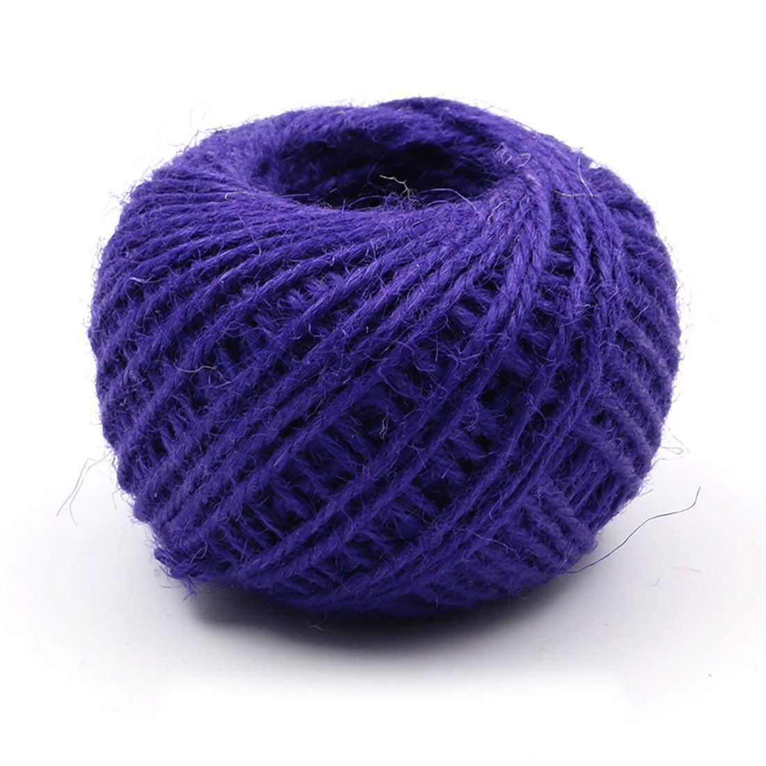 Jute Twine String 50 Meter Roll - Dark Blue Color 3 Ply - 2mm Diameter