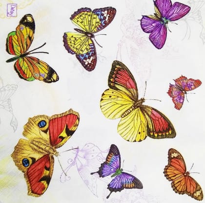 Decoupage Napkin / Tissue papers - 33cm by 33cm - GT1024