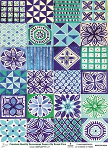 Brand Zero Premium Quality Decoupage Paper Pack of Two - Design Code: BZPQDP10127