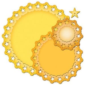 Spellbinders - Nestabilities Collection - Star Circles - Die Cuts