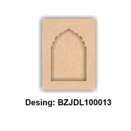 Brand Zero Plain MDF Diy Jharokha Bases Double Layer -  Design BZJDL10013 - Select Your Preference Of Size & Thickness