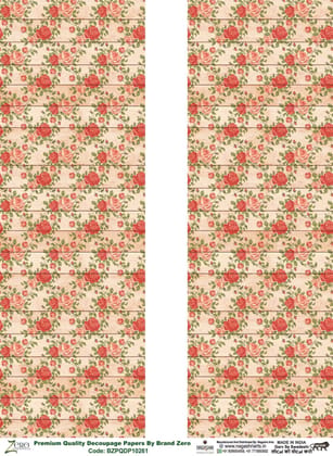Brand Zero Premium Quality Decoupage Paper Pack of Two - Design Code: BZPQDP10261