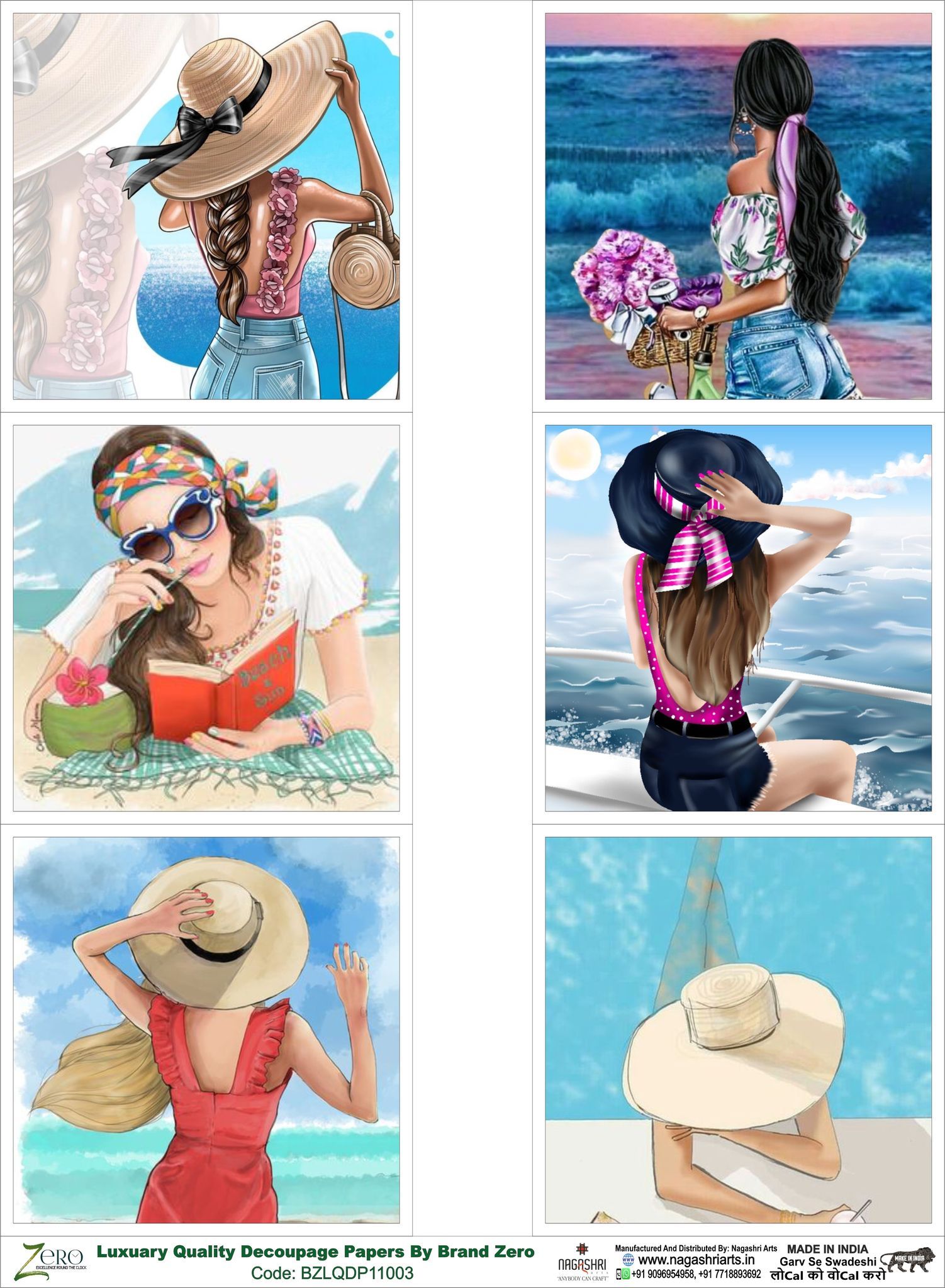 Brand Zero Luxury Speciality Decoupage Paper - BZLQDP11003