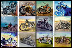 Brand Zero Luxury Speciality Decoupage Paper - Riders